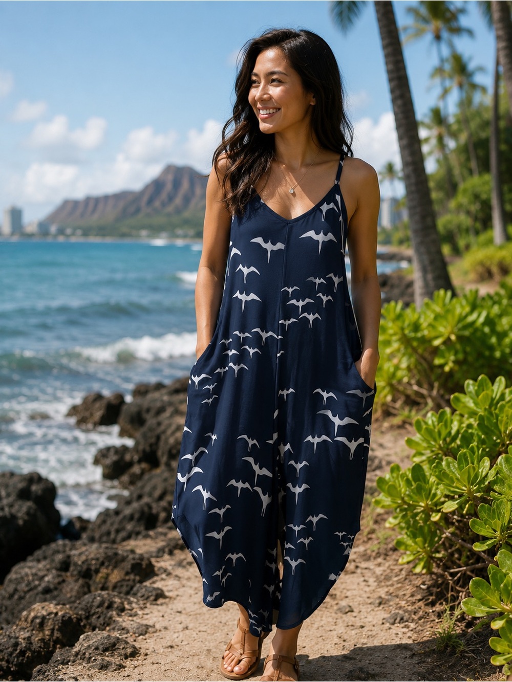 Iwa Bird Hawai’i Jumpsuit size Small